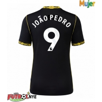 Camiseta Chelsea Joao Pedro #9 Visitante Equipación para mujer 2026-27 manga corta